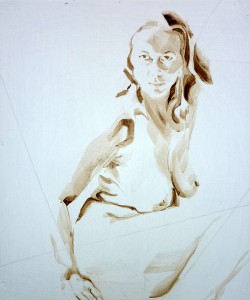 Nude Self 04| Acrylic on wooden panel | 70x50 cm