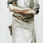 Waiter | Acrylic on wooden panel | 60x120 cm