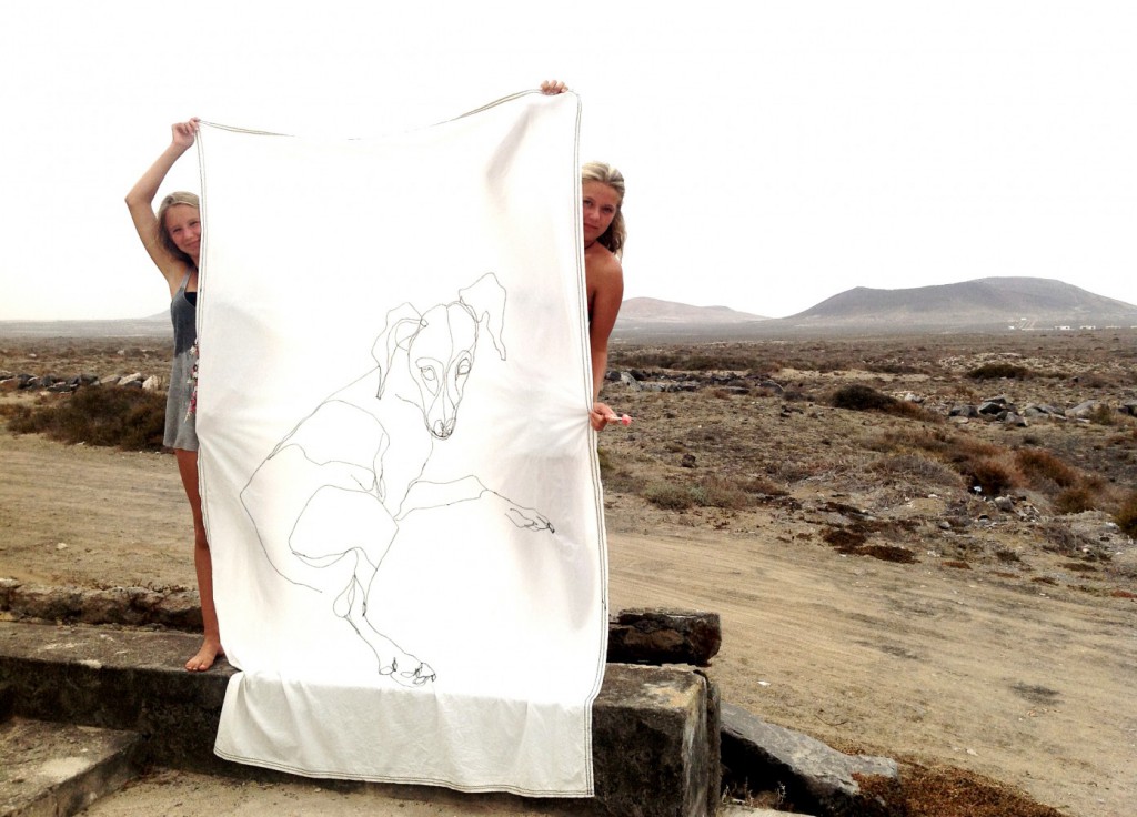 Stiched drawing