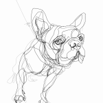 French Bulldog 01 | Digital drawing, print available A4