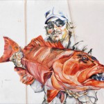 Fisherman 03 | Acrylic on sailcloth | 70x90 cm | Loris Teguise Lanzarote ES