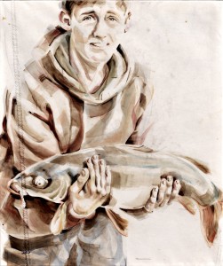 Boy with fish