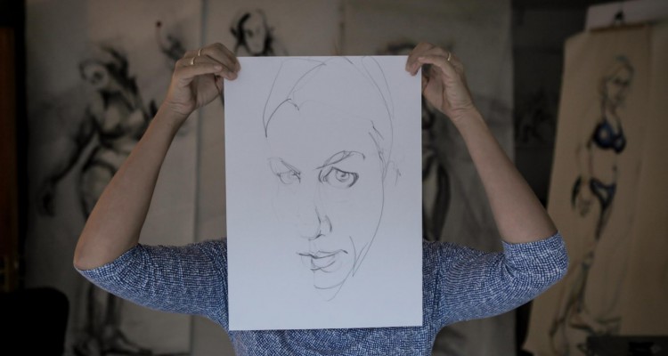 "Portrait of the Artist" Inge Koetzier van Hooff