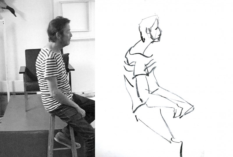 Model tekenen drawing Frank