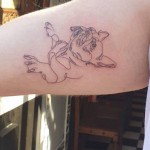 Tattoo French Bulldog (my drawing, not my arm)