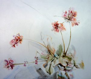 Finca Flowers 01| Acrylic on wooden panel | 70x80 cm | Kunstuitleen Alkmaar
