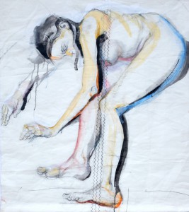 Woman Model Sail 07 |Acrylic on sailcloth | 98x98 cm