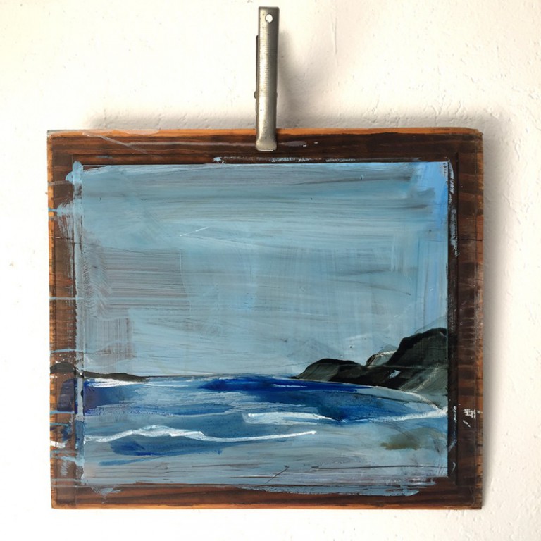 Famara | acrylic on wooden shutter | El Patio, Teguise, Lanzarote, ES