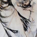 Fishermen Double sided 02b | Acrylic on sailcloth | 90x187 cm