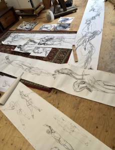 model drawing sketches group
