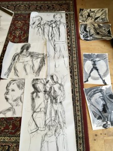 model drawing sketches group