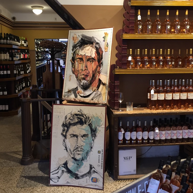 Wine & Art & a touch of football| Lionel Messi, Fernando Llorente