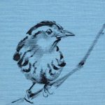 Koetzier van Hooff | Wallpaper Series | Bird on Blue