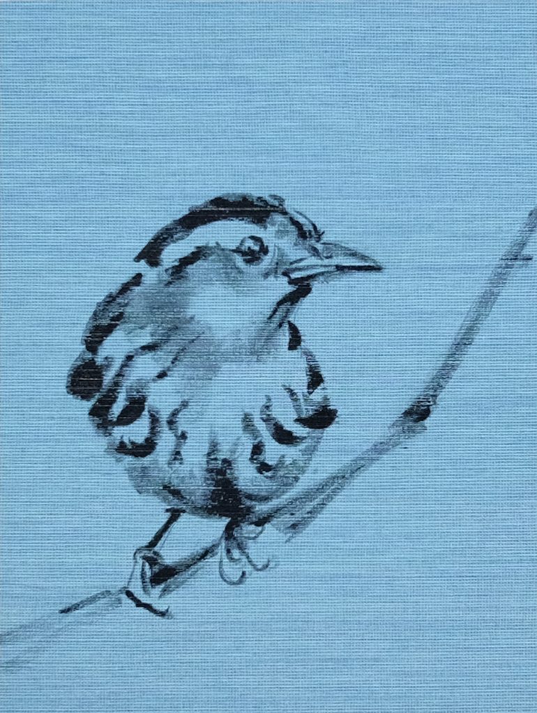 Koetzier van Hooff | Wallpaper Series | Bird on Blue