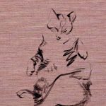 Koetzier van Hooff | Wallpaper Series | Cat on Taupe | Artwork