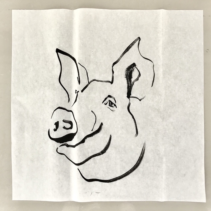 2019 Year of the Pig | ink on paper