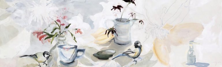 Birds and Flowers Still life | Original Artwork