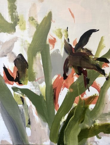 Greens and Flowers | original artwork