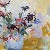 Cheese-with-Chopsticks-and-Flowers Verbloemen Flower Painting