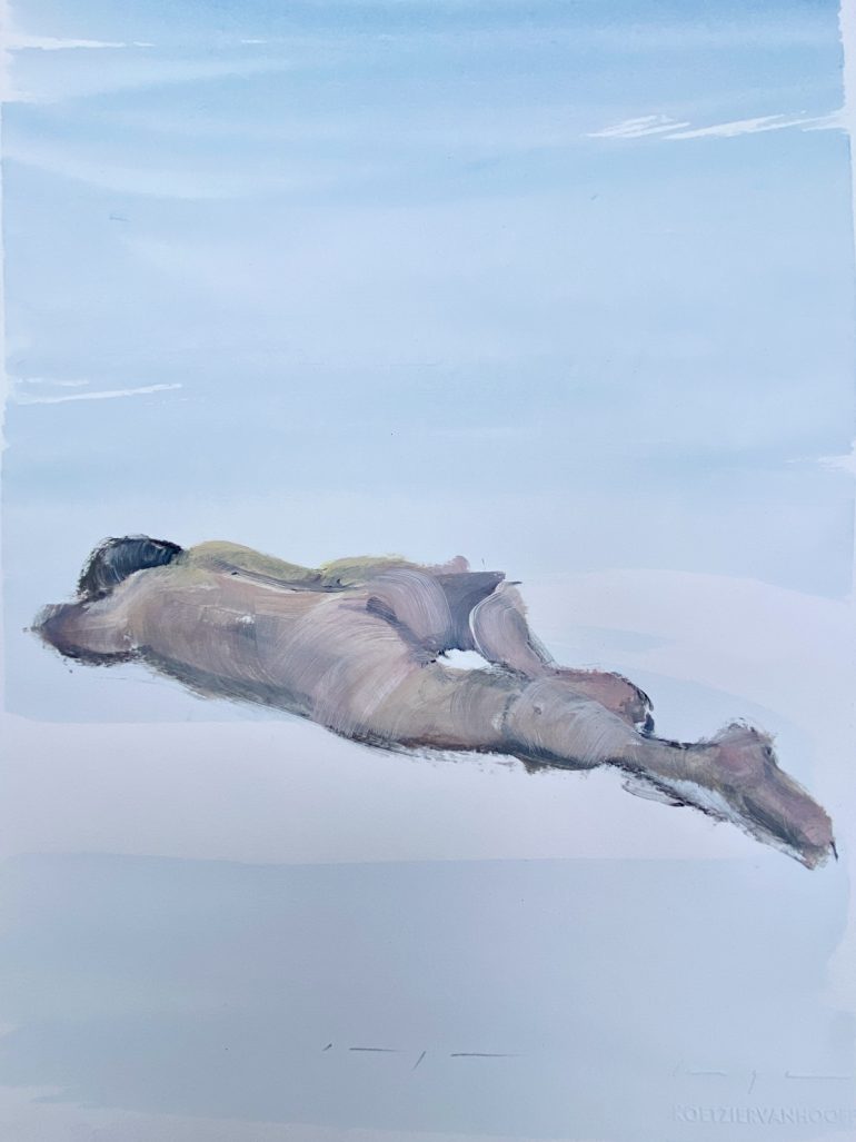 man male nude beach pride painting