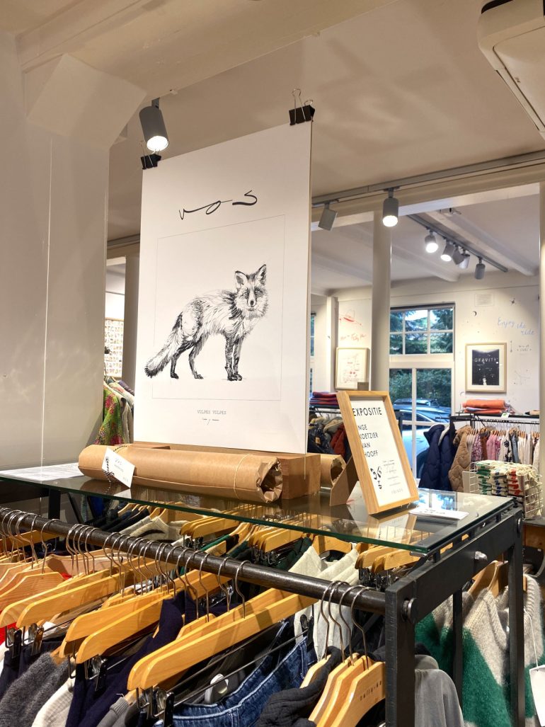 Fox | Vos | Digital Drawing | Art Print | Poster - Image 3