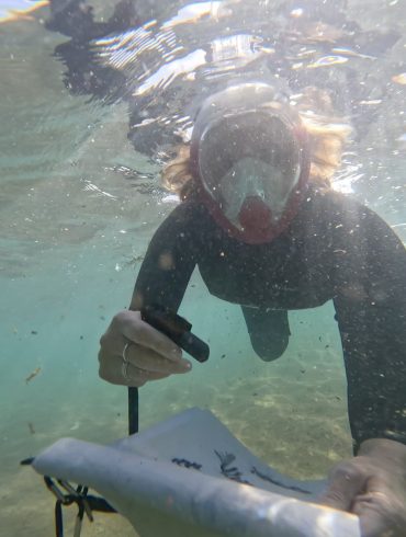 underwater artist drawing art under water ocean