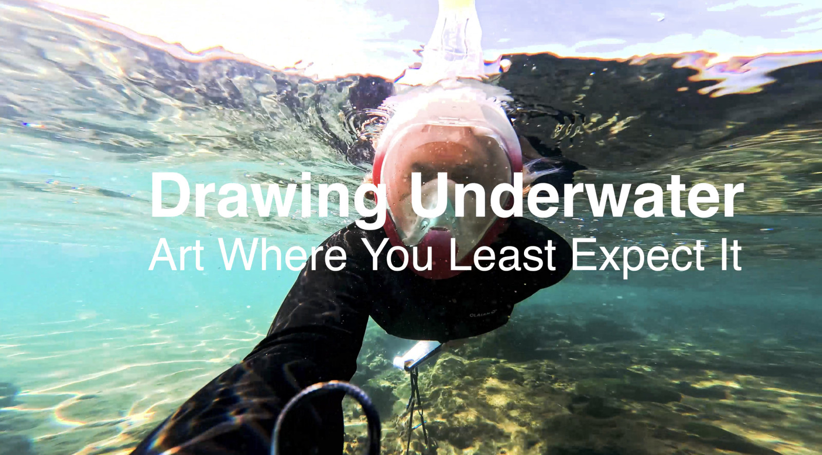 Ocean art underwater drawing